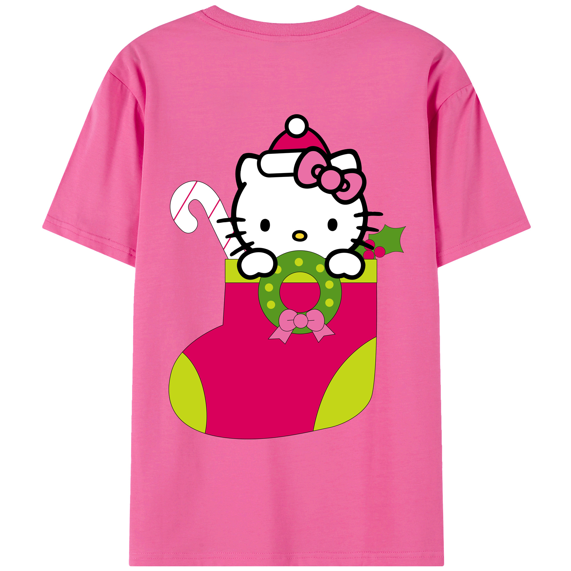 （画像用） Hello Kitty ハローキティ レディース半袖Tシャツ(バックプリント)